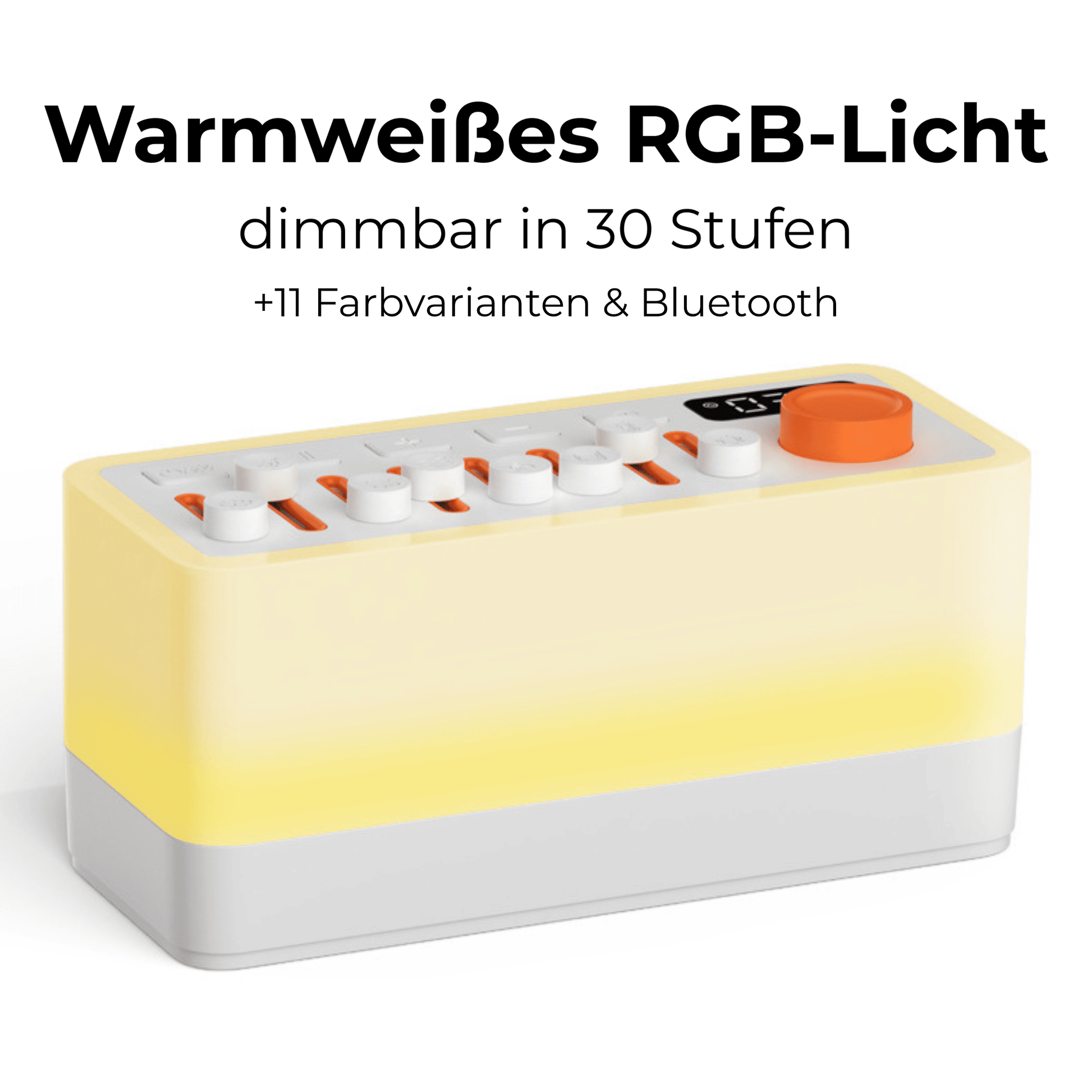 MoodMix: 3-in-1 Naturklangmixer & Bluetooth Lautsprecher · Ambient-Licht · Auto-Off