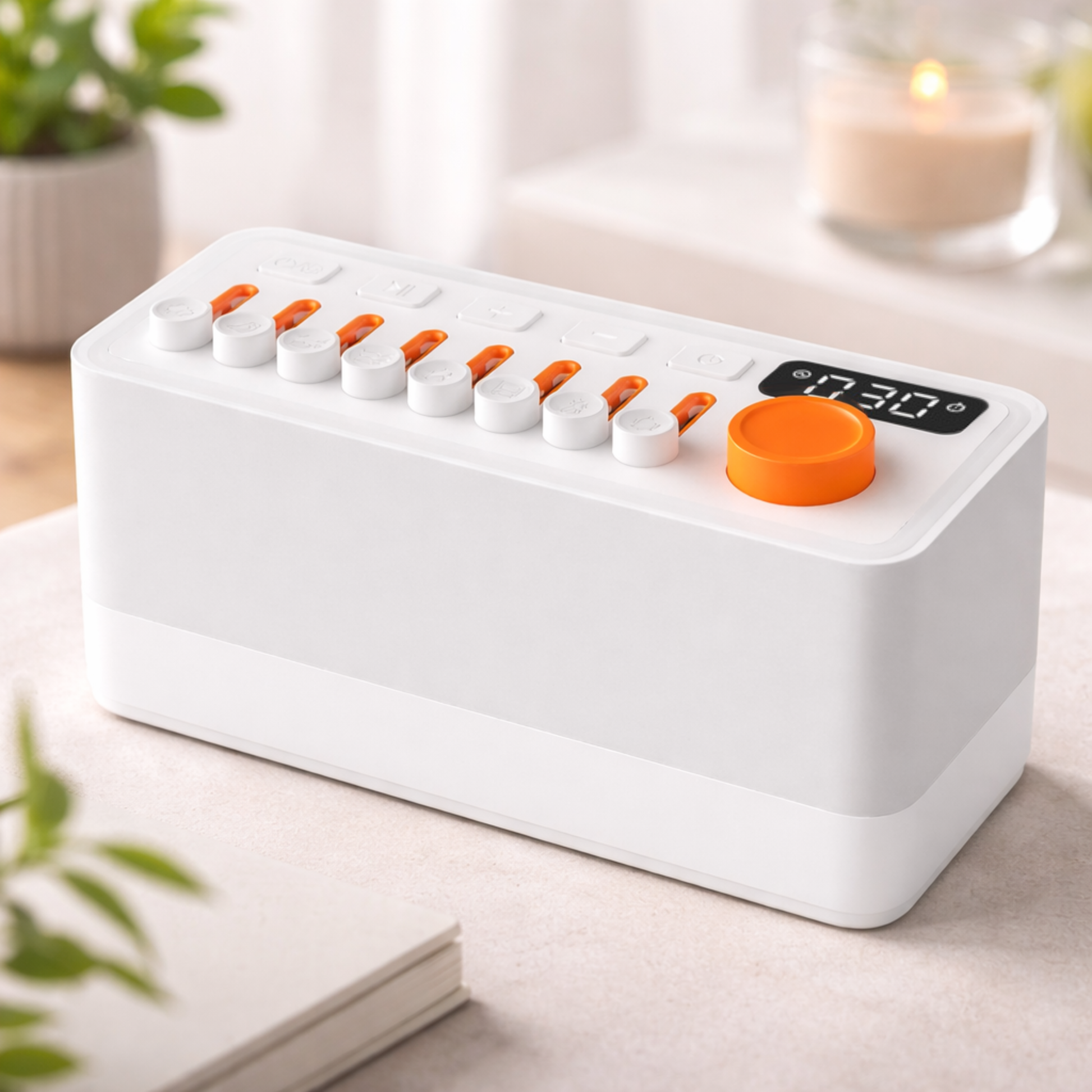 MoodMix: 3-in-1 Naturklangmixer & Bluetooth Lautsprecher · Ambient-Licht · Auto-Off