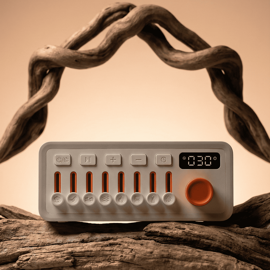 MoodMix: 3-in-1 Naturklangmixer & Bluetooth Lautsprecher · Ambient-Licht · Auto-Off